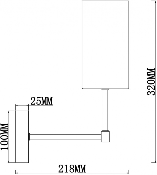 Бра Agnes FR5184WL-01BS