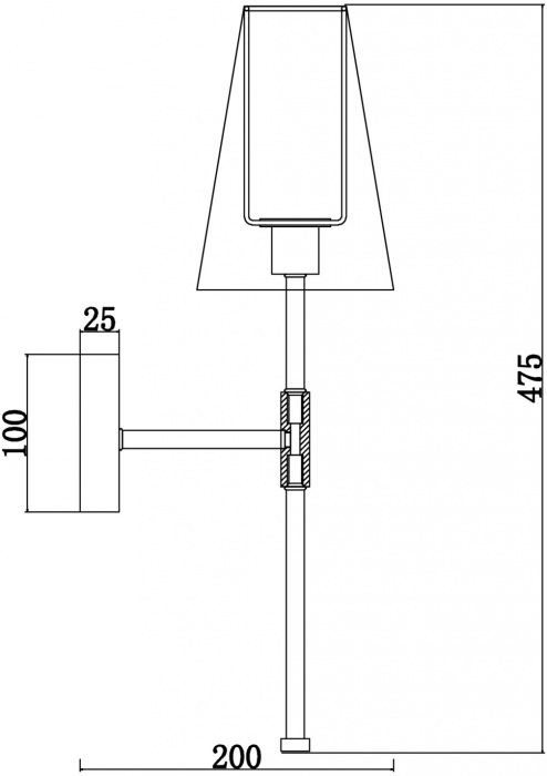 Бра Tida FR5196WL-01BBS