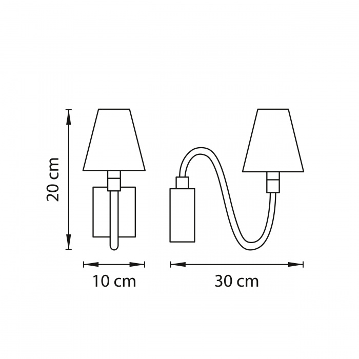 Бра BIANCO 1х40W G9 ХРОМ БЕЛ. стекло