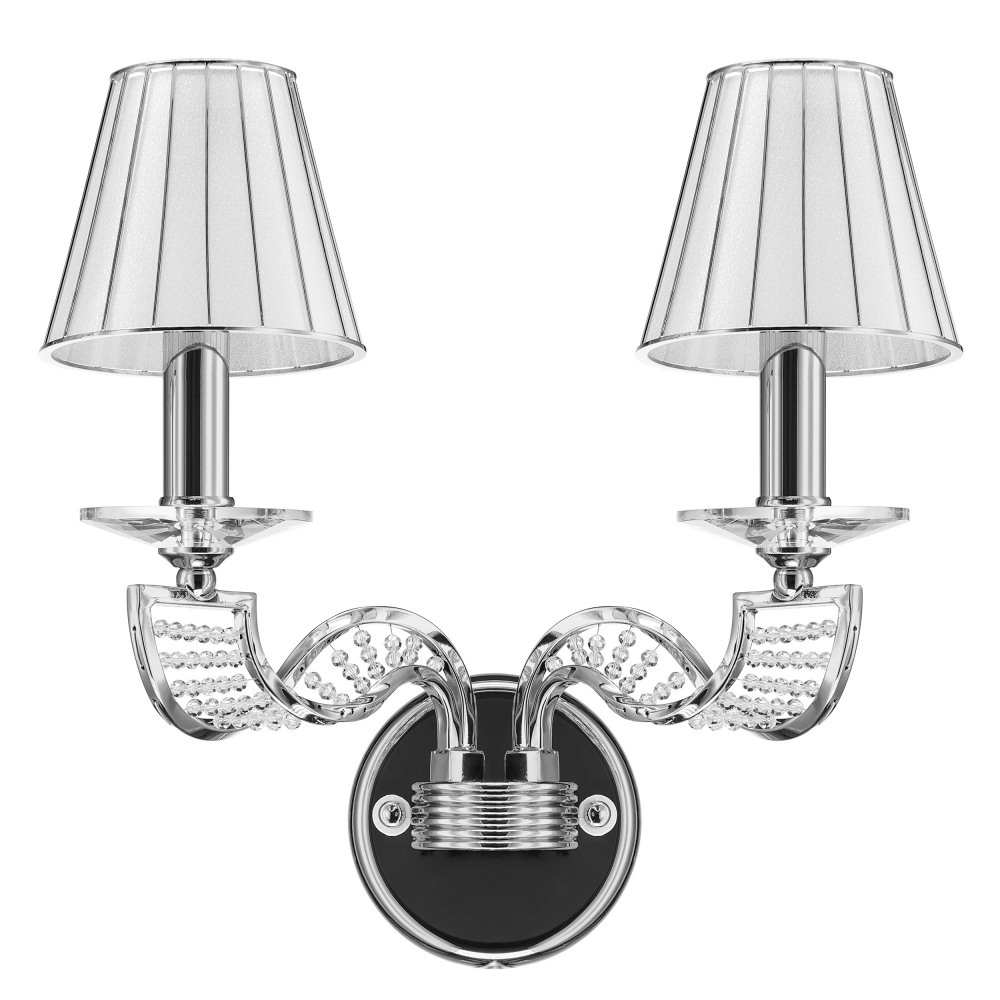 Бра ALVEARE 2х40W E14 ХРОМ