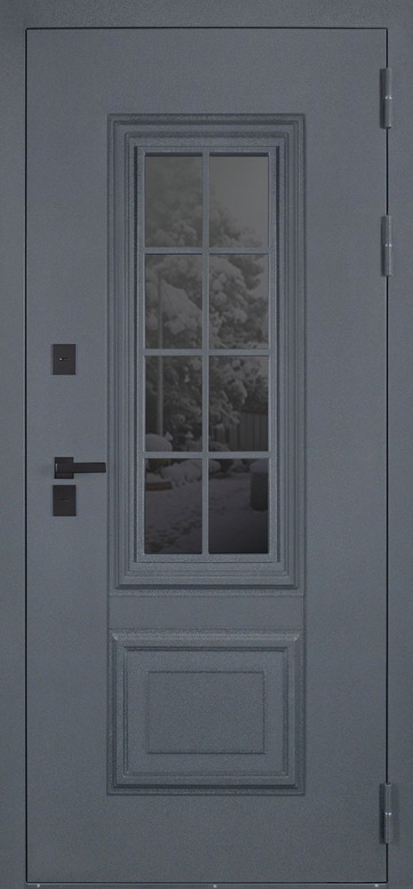 Входная дверь 11 см Терморазрыв 3К Арктика с окном