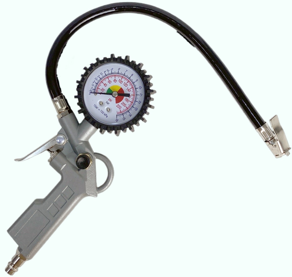 Пистолет для накачки шин с манометром и наконечником Brait BGN 60D (10бар, 50шт/кор, 10шт/уп)