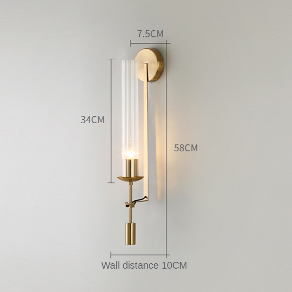 Бра Wall lamp 88043W brass