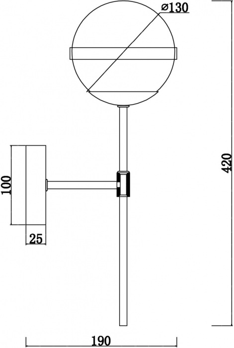 Бра Sonder FR5204WL-01BS