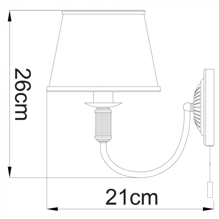 Бра ALICE A3579AP-1AB