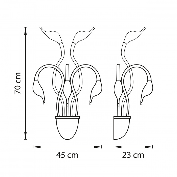 Бра CIGNO COLLO 751657