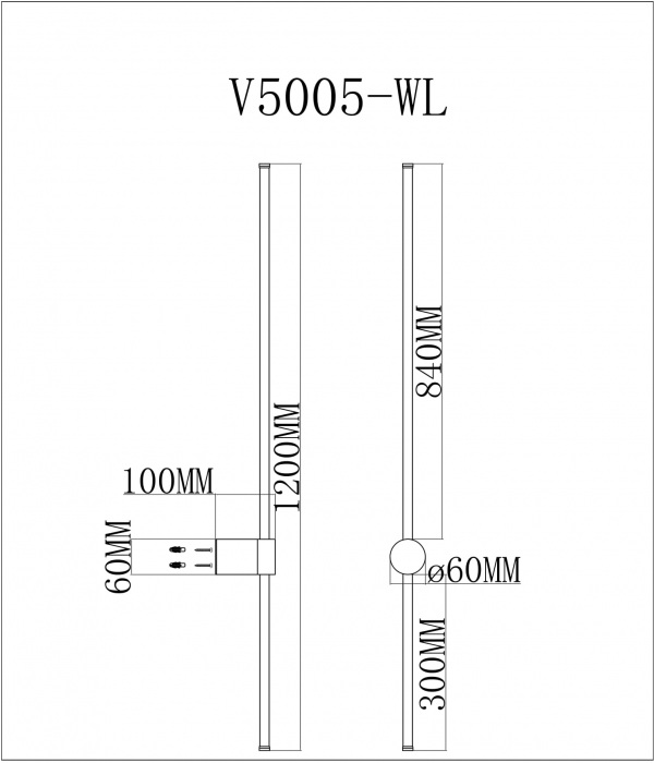 Бра Ricco V5005-WL