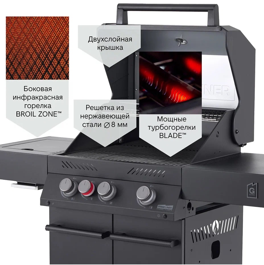 Гриль газовый PRIMELINER G-class 3B