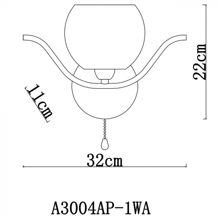 Бра LIVERPOOL A3004AP-1WA