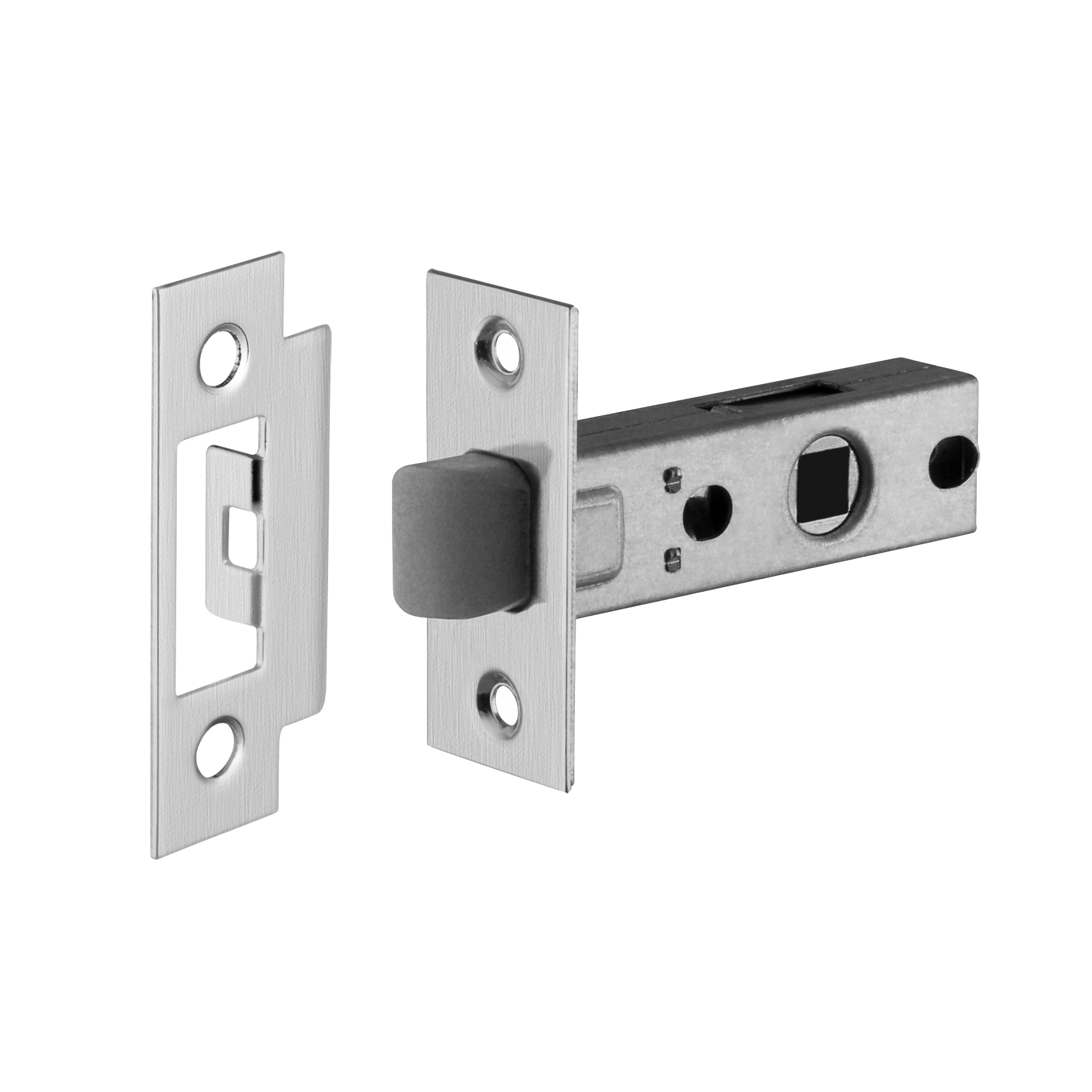 Защелка врезная Ajax PLASTLP45-8 (LP45-8) SSC сатинированный хром 60113