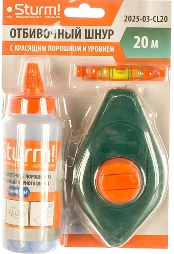 Шнур отбивочный Sturm (20м) 2025-03-CL20