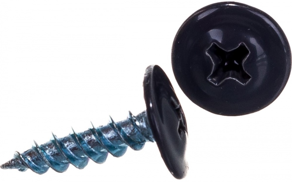 Саморез прессшайба сверло (4,2х16мм) RAL7024 графитовый серый