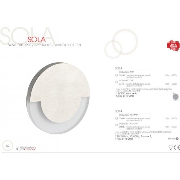 Точечный светильник Sola 23101