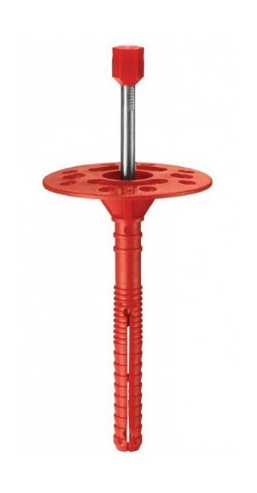 Дюбель IZL-T для термоизоляции с металлическим гвоздем и термоголовкой 10х180мм (100шт)