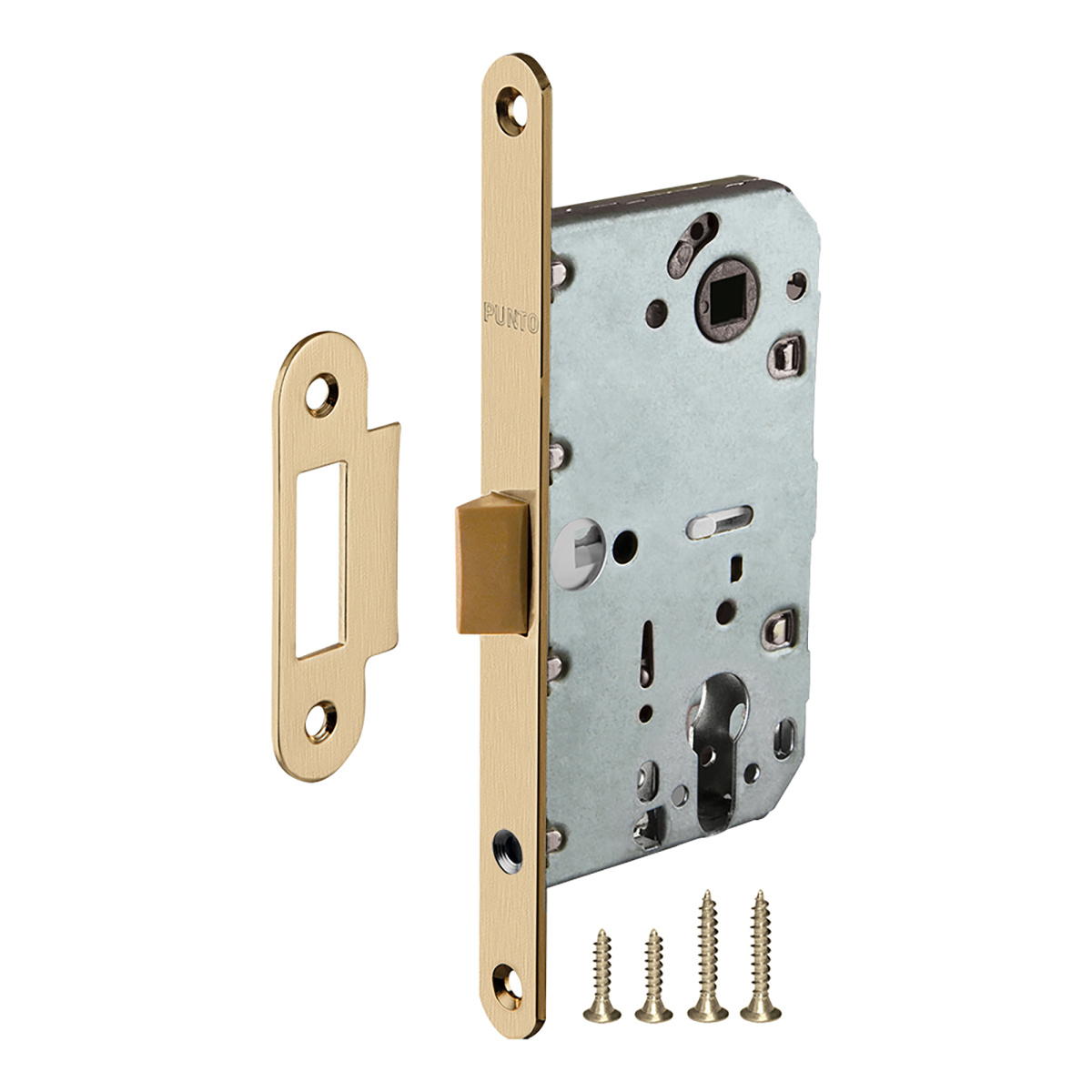 Защелка врезная Punto PL85-50/BL SSG сатинированное золото 49229