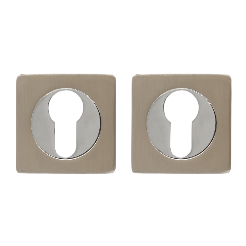 Декоративная накладка под цилиндр VЕTTORE ET 0601 SN/CP сатин/хром 20394