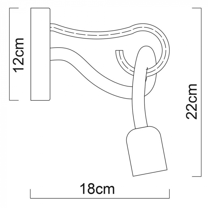 Бра Nodo A9477AP-1WG