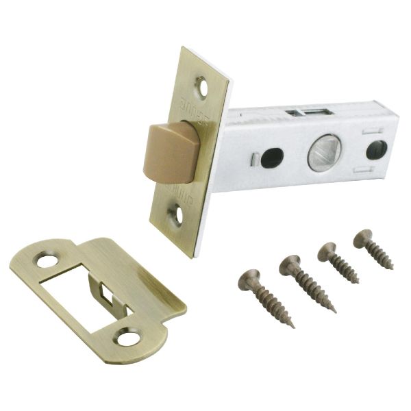 Защелка врезная пластик Аллюр L45-8-P AB старая бронза 12327