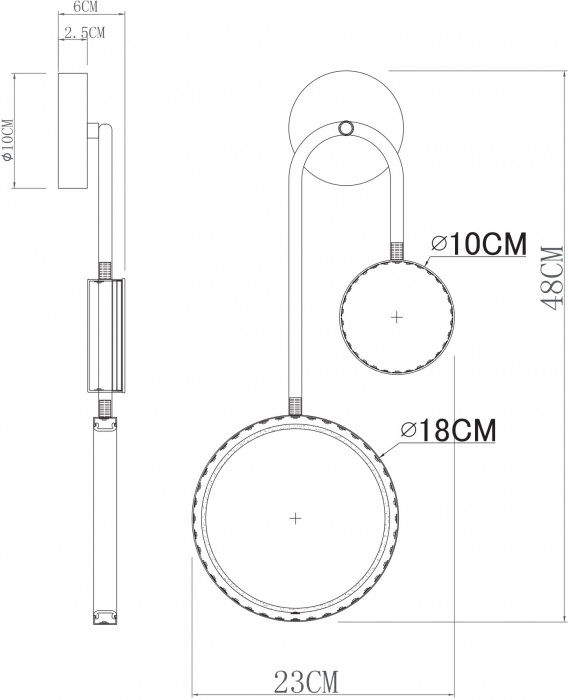 Бра Holly A1364AP-2PB
