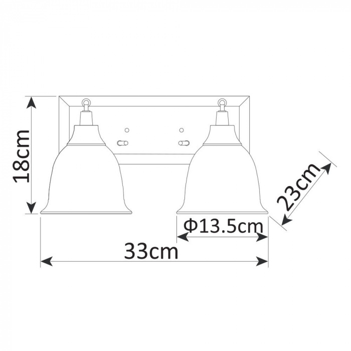 Бра Campana A9557AP-2BG