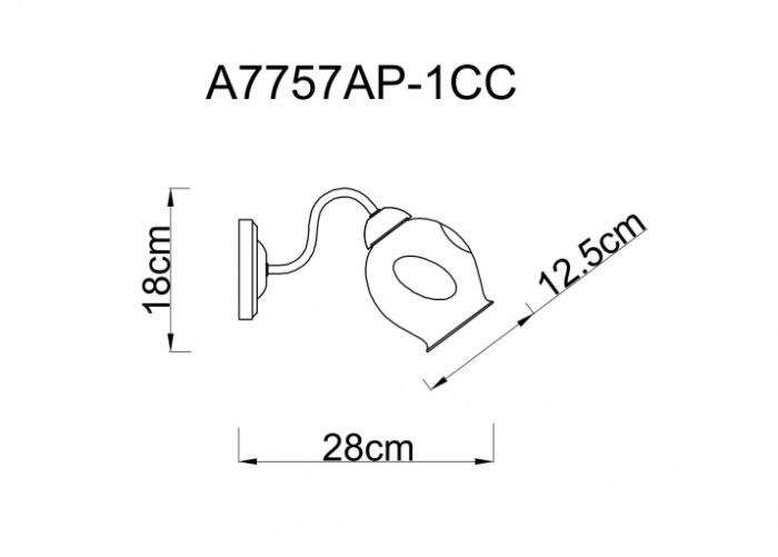 Бра Riccio A7757AP-1CC