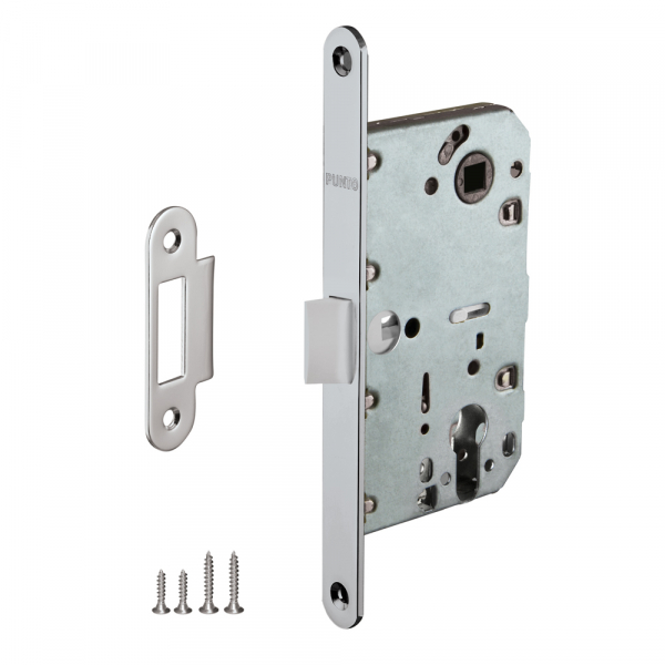 Защелка врезная Punto PL85-50/BL CP хром 49221