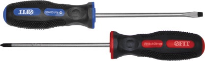 Отвертка крестовая Fit Профи Универсал PH1 (200мм) 55106