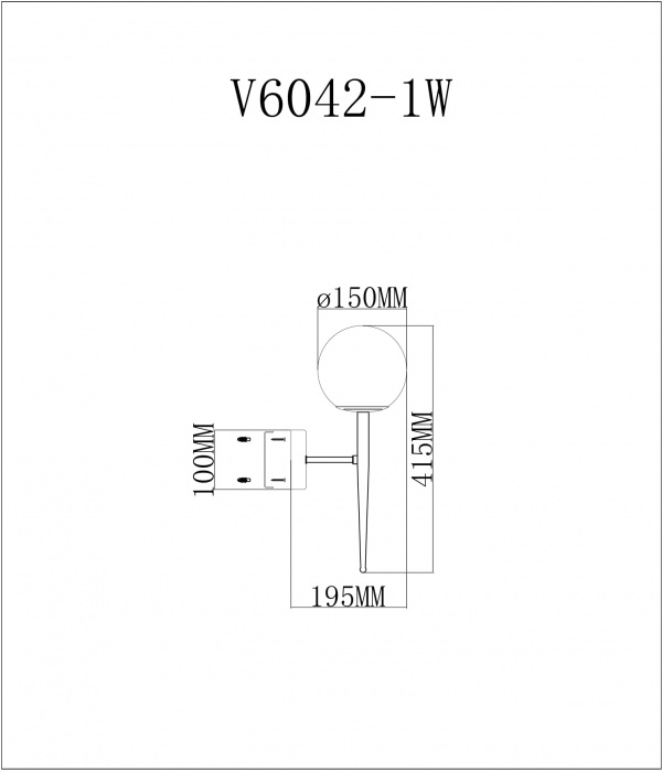 Бра Scrumbel V6042-1W
