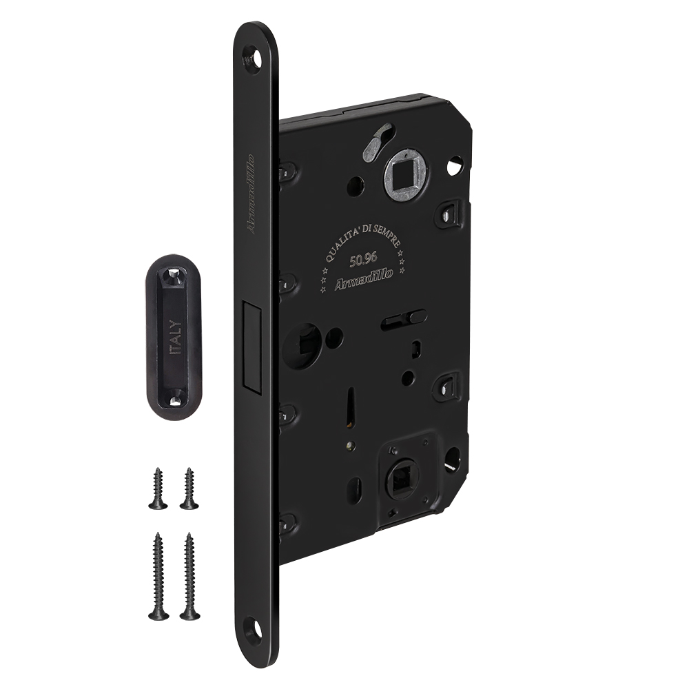 Защелка магнитная Armadillo WC с ответной планкой GRAVITY G01.196.50.96 BL черный 44211