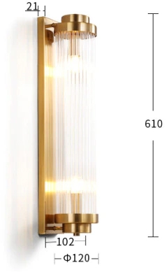 Бра Wall lamp 88008W/L brass