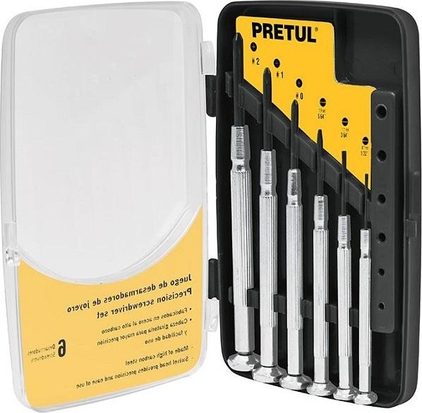 Набор прецизионных отверток Truper Pretul J-DEJ-6P PH0-PH2 (6шт) 21382