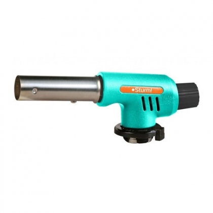 Насадка-горелка на газ.баллон, АВТОМ.ПЬЕЗОПОДЖИГ, рег.пламени, защита от ветра, Sturm