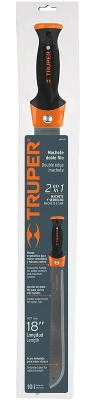 Мачете двустороннее Truper Mach-18 (450мм) 15893