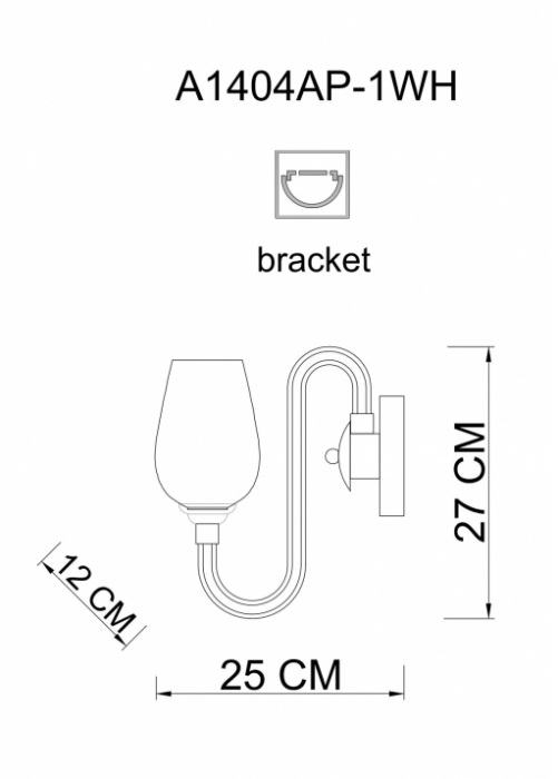 Бра LAVINIA A1404AP-1WH