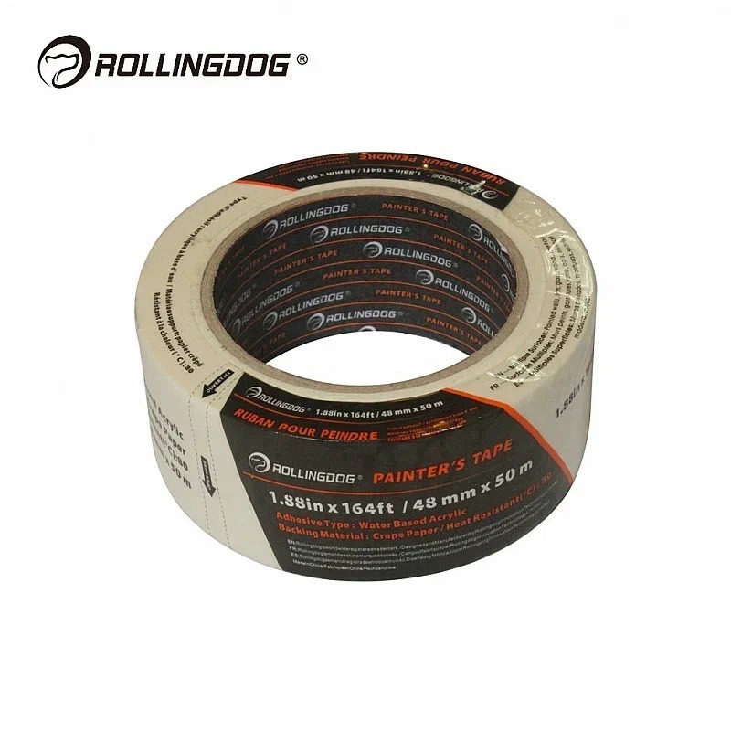 Лента малярная Rollingdog 48мм*50м, с 7-дневным чистым удалением 80024