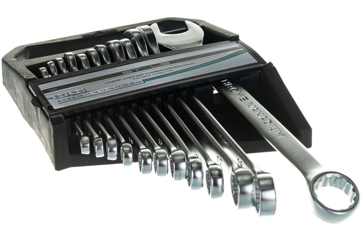 Набор ключей комбинированных Stels (12шт) 15429