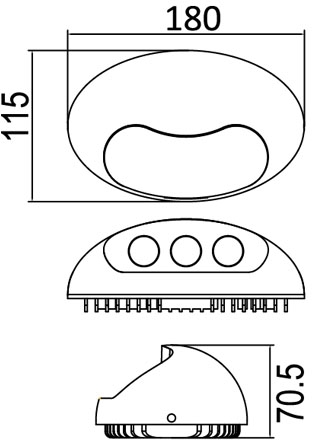 Архитектурная подсветка SIDNEY LED W1860 Gr