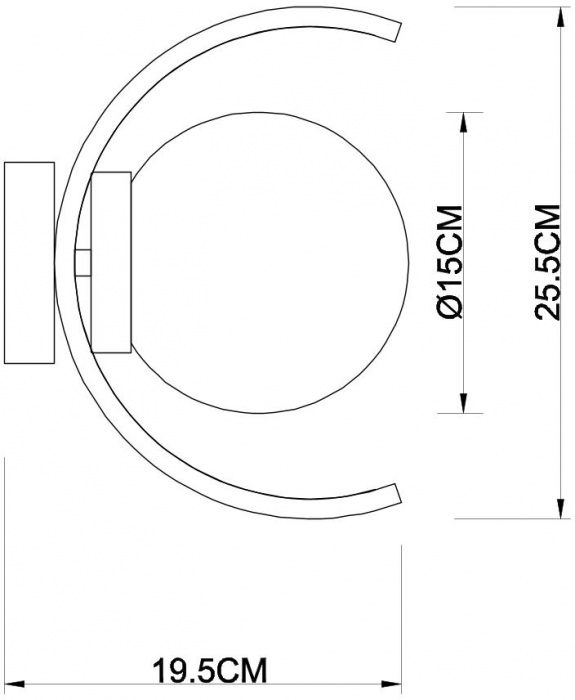 Бра Claudia A8055AP-1CC