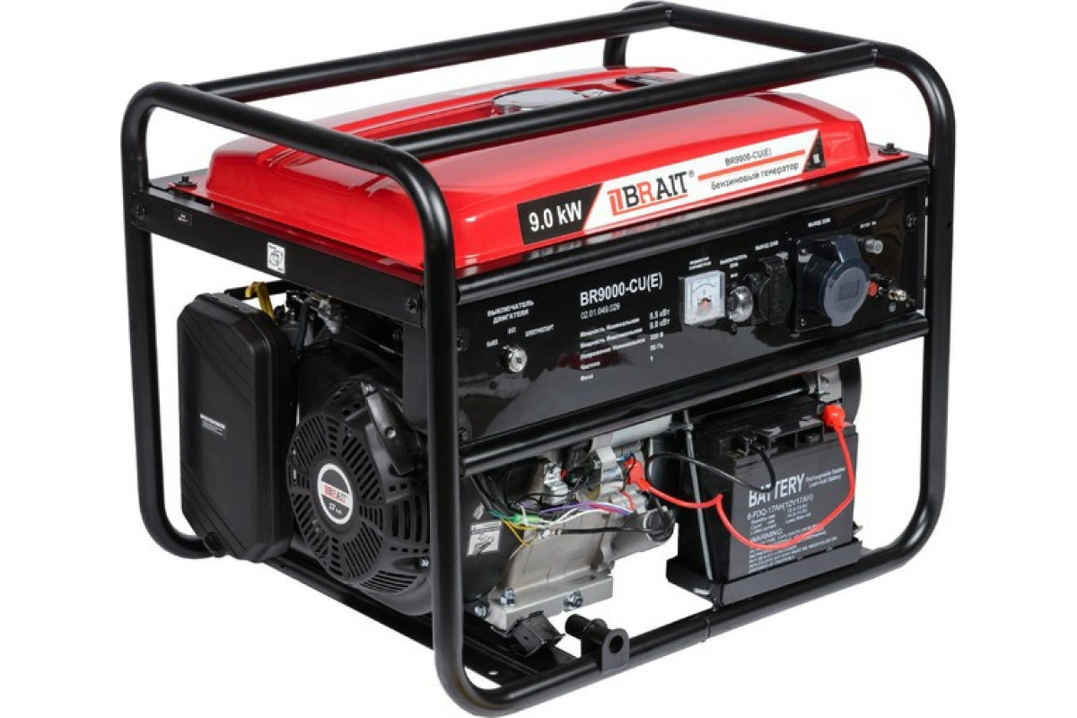 Генератор бензиновый Brait BR9000-CU(Е) 9кВт 220В электро