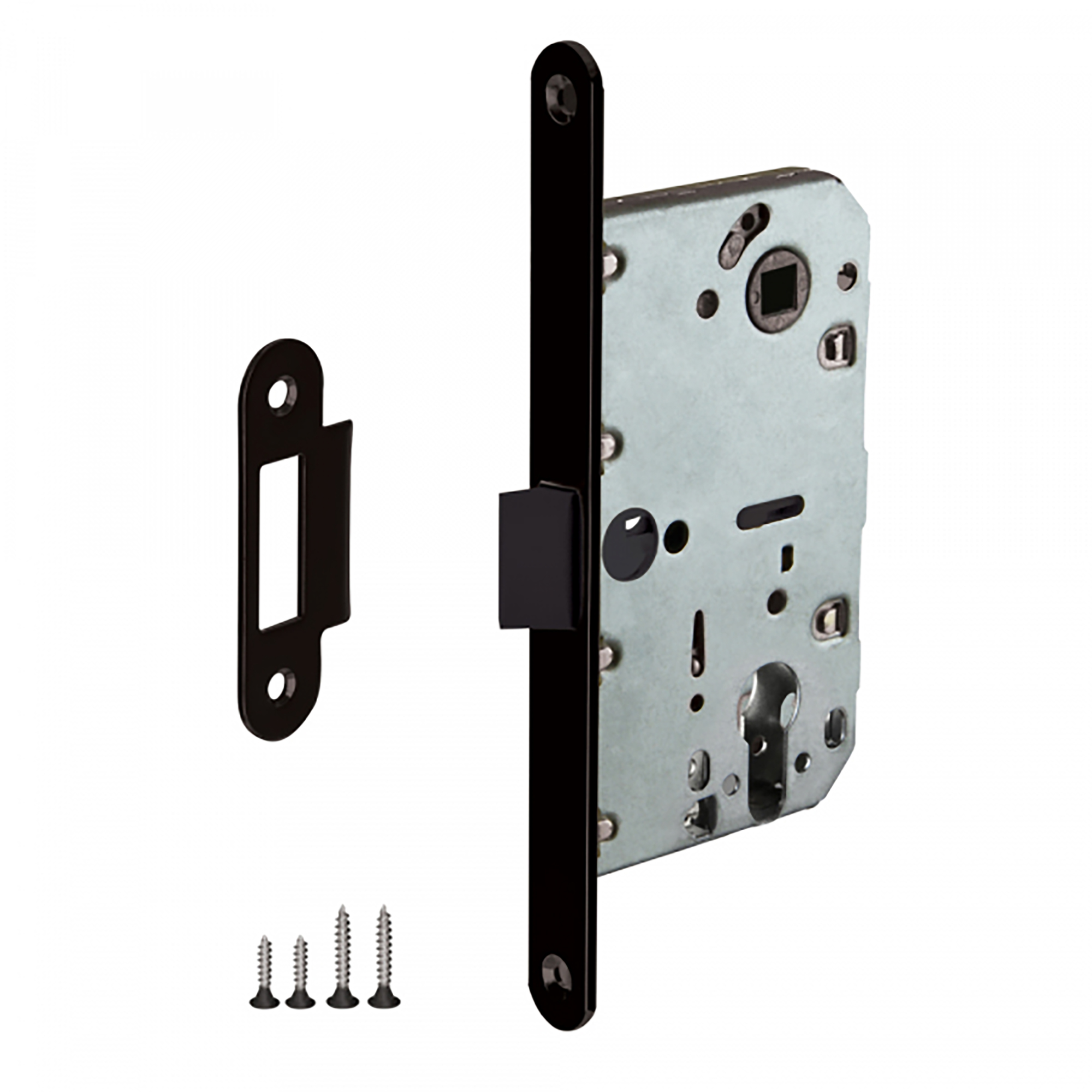 Защелка врезная Punto PL85-50/BL BL черный 49219