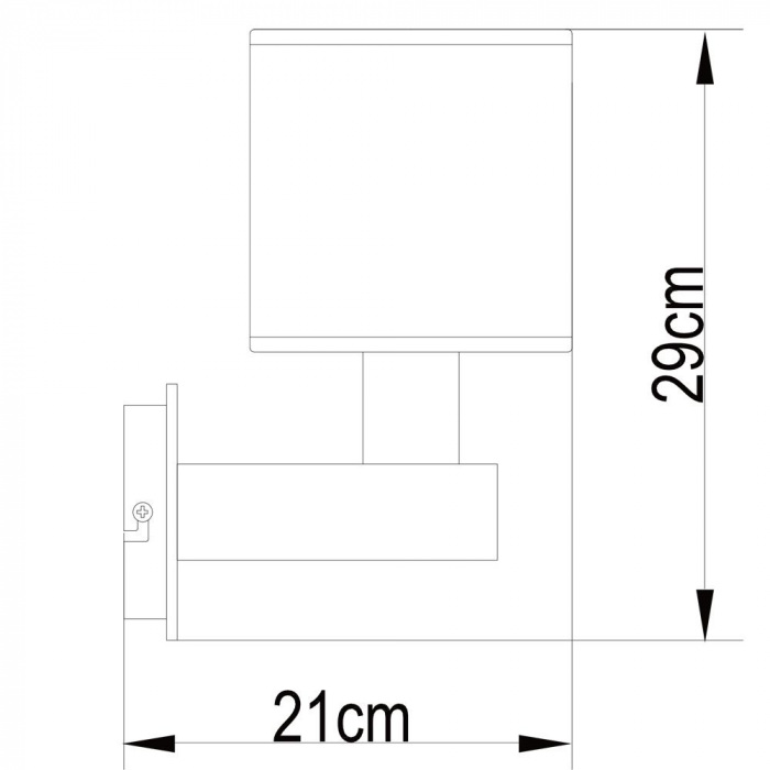 Бра Quadro A4402AP-1BK