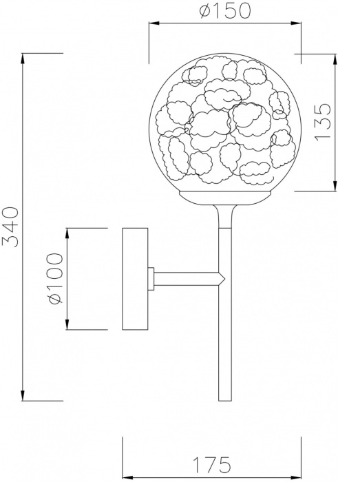 Бра Ligero MOD061WL-01CH