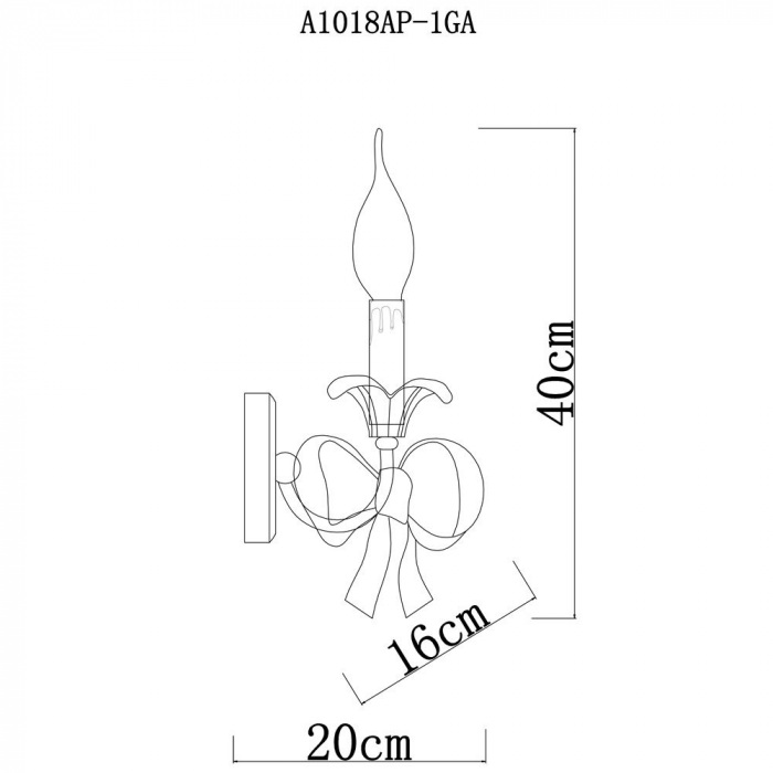Бра Olivia A1018AP-1GA