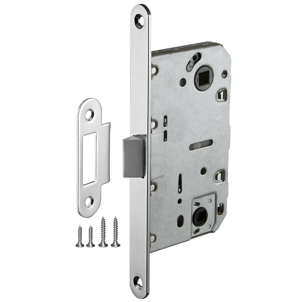 Защелка врезная Ajax PLASTLP96WC-50 SN матовый никель 45907