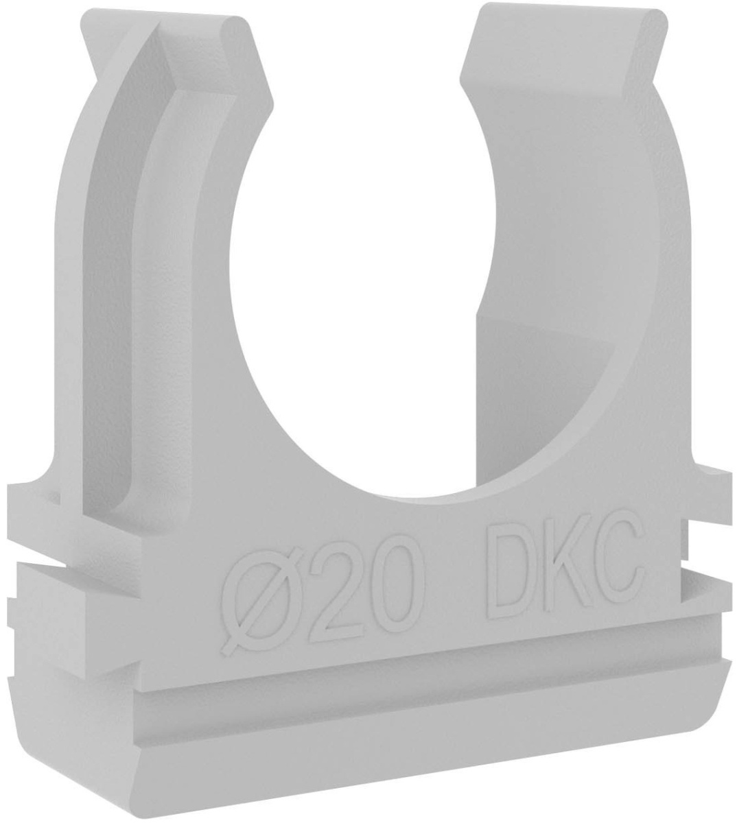 Крепеж-клипса для труб DKC (d20) серая 9533870