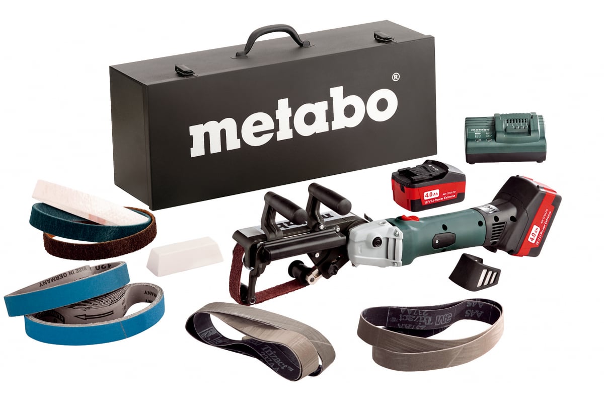 Шлифмашина ленточная аккумуляторная Metabo RB 18 LTX 60 Set 18В 600192870