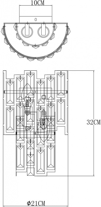 Бра Mintaka A1005AP-2GO