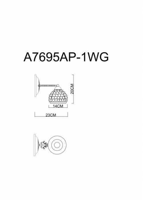 Бра Malina A7695AP-1WG