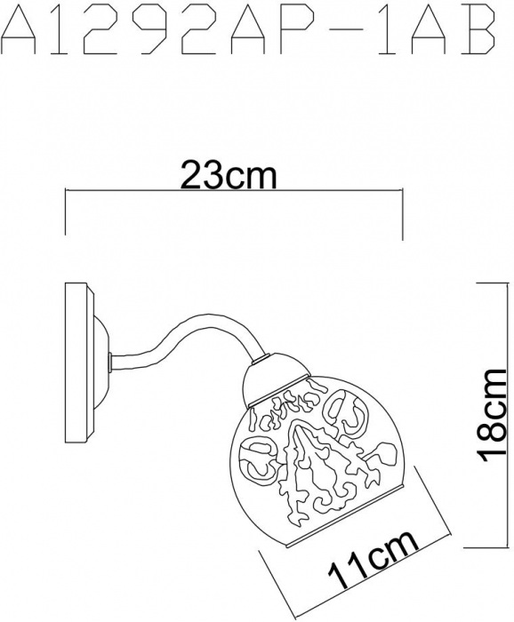 Бра Martina A1292AP-1AB