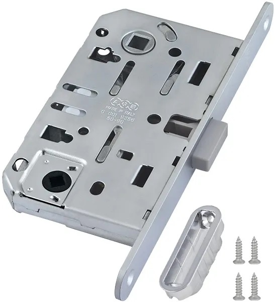 Замок врезной AGB В02402.05.34 SSC Матовый хром с отв. пл. MEDIANA POLARIS